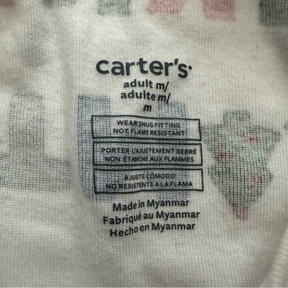 Carter’s Adult Long Sleeve Graphic 2-Piece Pajama Set Size M - Picture 4 of 16